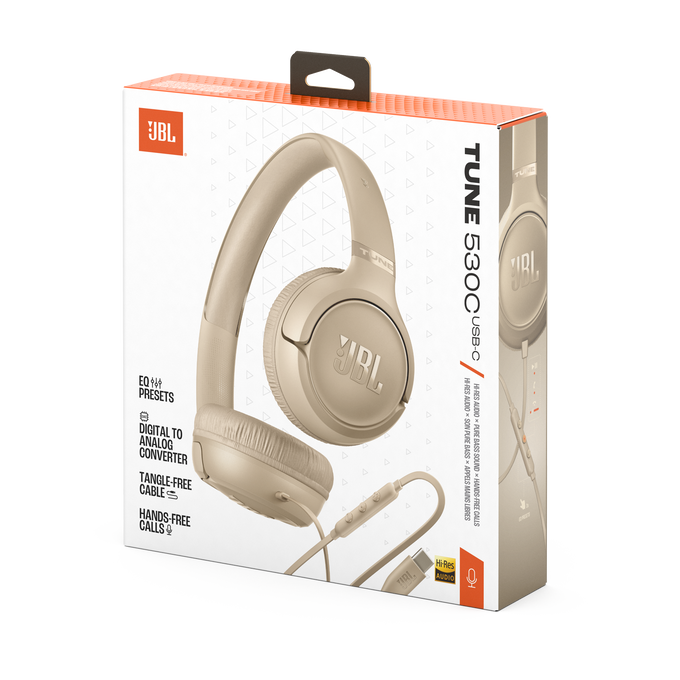 JBL Tune 530C - Beige - Wired on-ear headphones - Detailshot 15 image number null