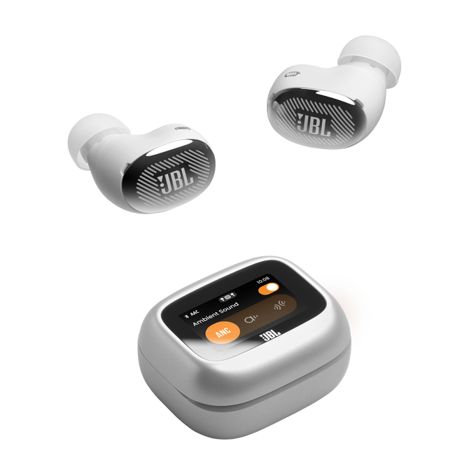 JBL Live Buds 4 - Silver - True wireless Noise Cancelling earbuds - Top image number null