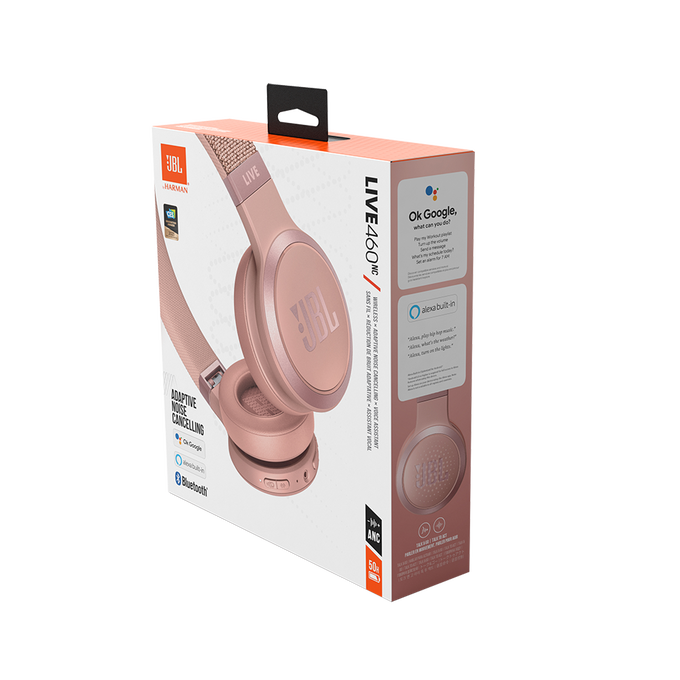 JBL Live 460NC - Rose - Wireless on-ear NC headphones - Detailshot 10 image number null