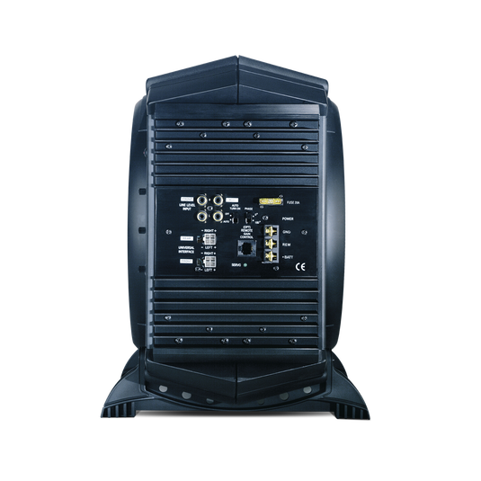 BASSLINK - Black - 10 inch 200 Watt Powered Subwoofer - Back image number null