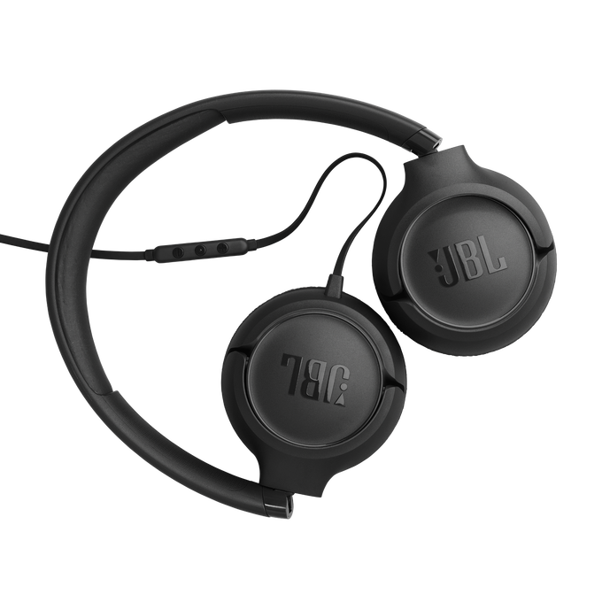 JBL Tune 530C - Black - Wired on-ear headphones - Back image number null