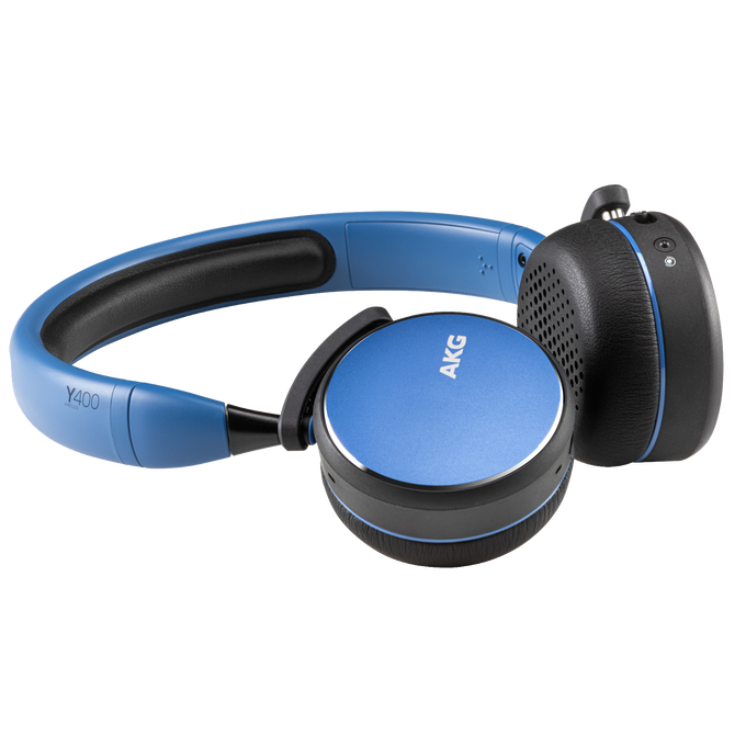 AKG Y400 WIRELESS - Blue - Wireless mini on-ear headphones - Detailshot 2 image number null