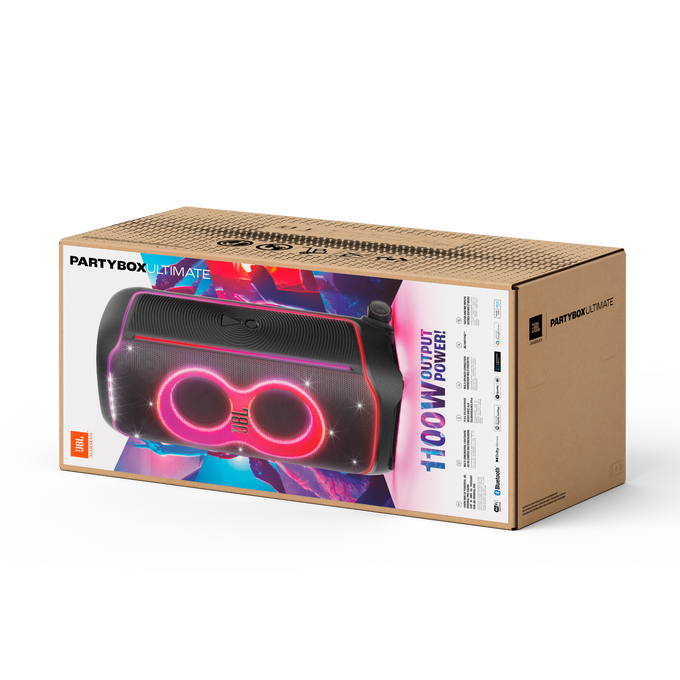 JBL PartyBox Ultimate - Black - Massive party speaker with powerful sound, multi-dimensional lightshow, and splashproof design. - Detailshot 3 image number null