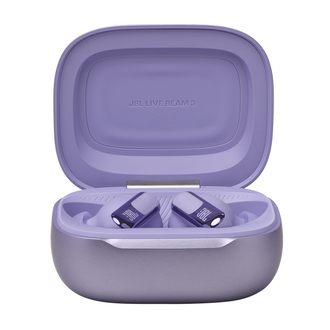 JBL Live Beam 3 - Purple - True wireless noise-cancelling closed-stick earbuds - Detailshot 3 image number null