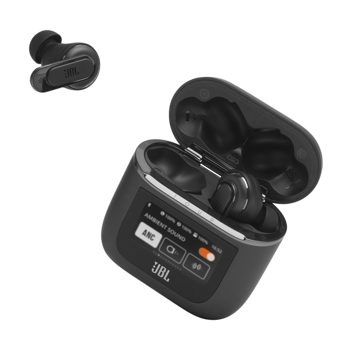 JBL Tour Pro 2 - Black - True wireless Noise Cancelling earbuds - Detailshot 4 image number null