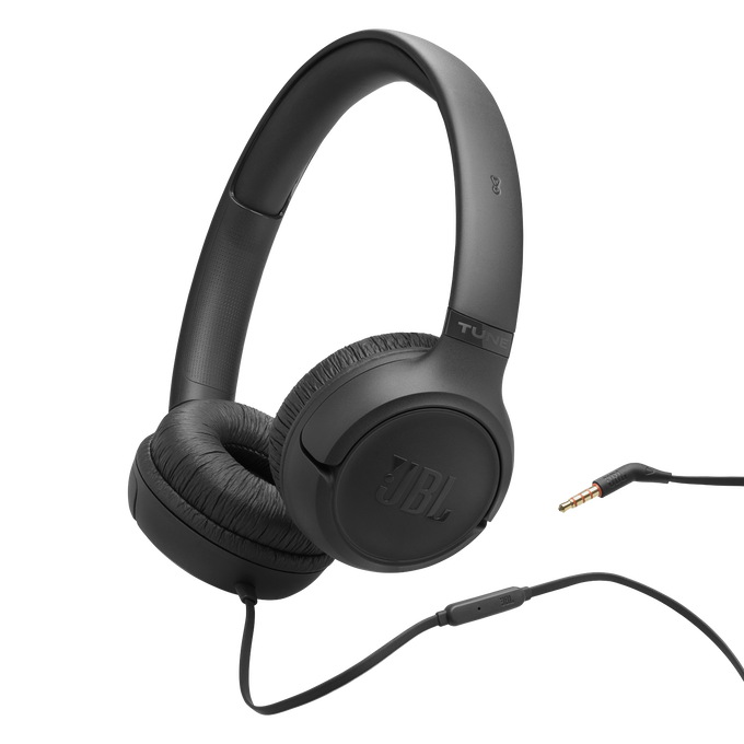 JBL Tune 530 Wired - Black - Wired on-ear headphones - Hero image number null