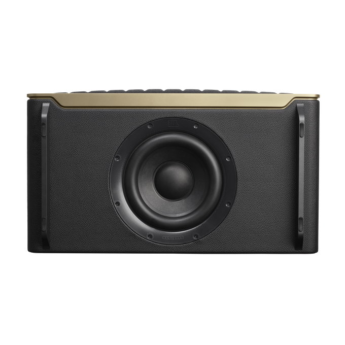 JBL Authentics 500 - Black - Hi-fidelity smart home speaker with Wi-Fi, Bluetooth and Voice Assistants with retro design. - Bottom image number null