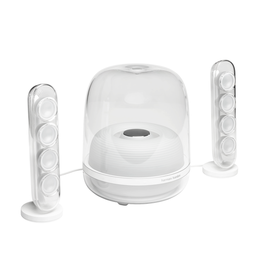 紺×赤 Harman Kardon SoundSticks 4 Bluetooth Speaker System - White