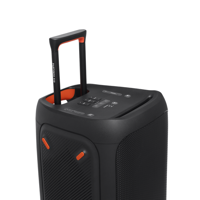 JBL Partybox 310 - Black - Portable party speaker with dazzling lights and powerful JBL Pro Sound - Detailshot 4 image number null