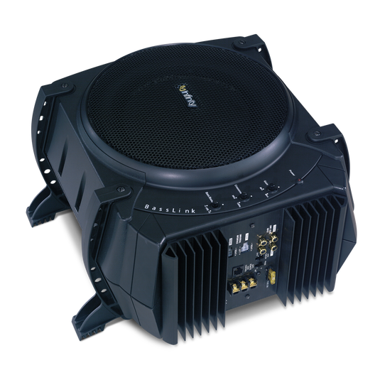 BASSLINK - Black - 10 inch 200 Watt Powered Subwoofer - Detailshot 1 image number null