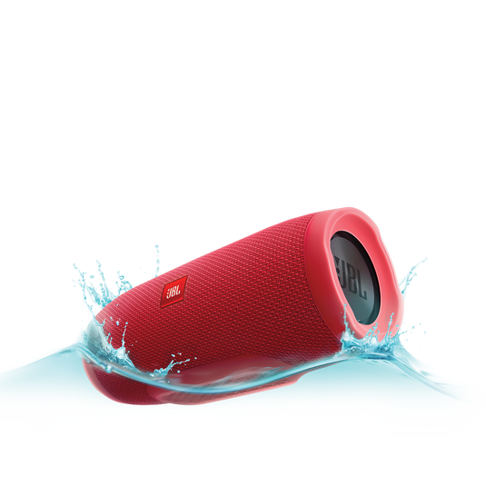 JBL Charge 3 - Red - Full-featured waterproof portable speaker with high-capacity battery to charge your devices - Hero image number null