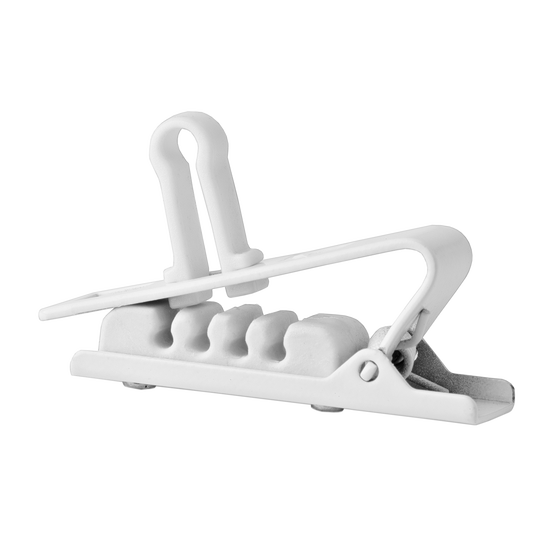 H2 Croco Clips (5 Pack) - White - Croco clips for MicroLite microphones - Hero image number null