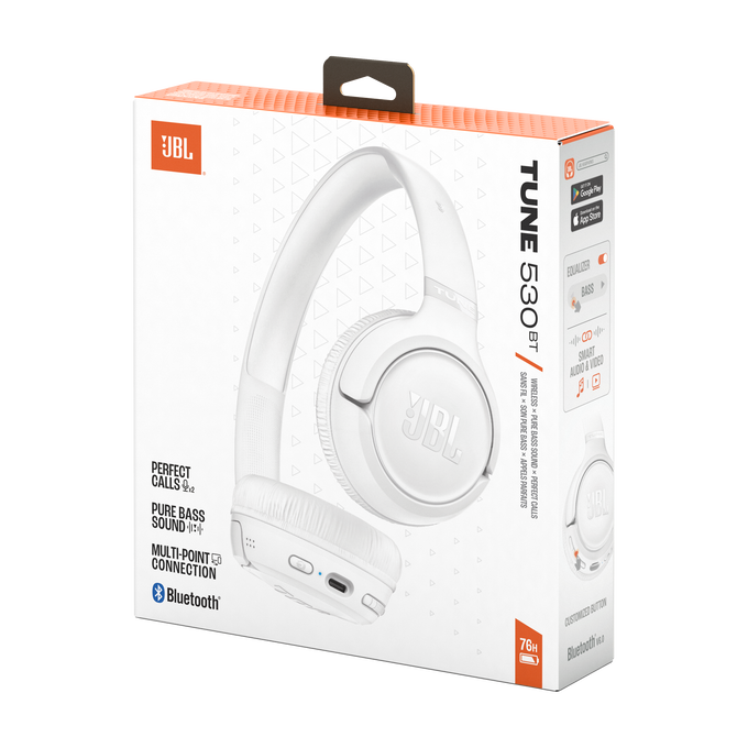 JBL Tune 530BT - White - Wireless on-ear Bluetooth&reg; headphones - Detailshot 15 image number null