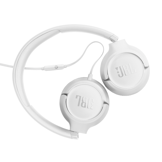 JBL Tune 530 Wired - White - Wired on-ear headphones - Back image number null