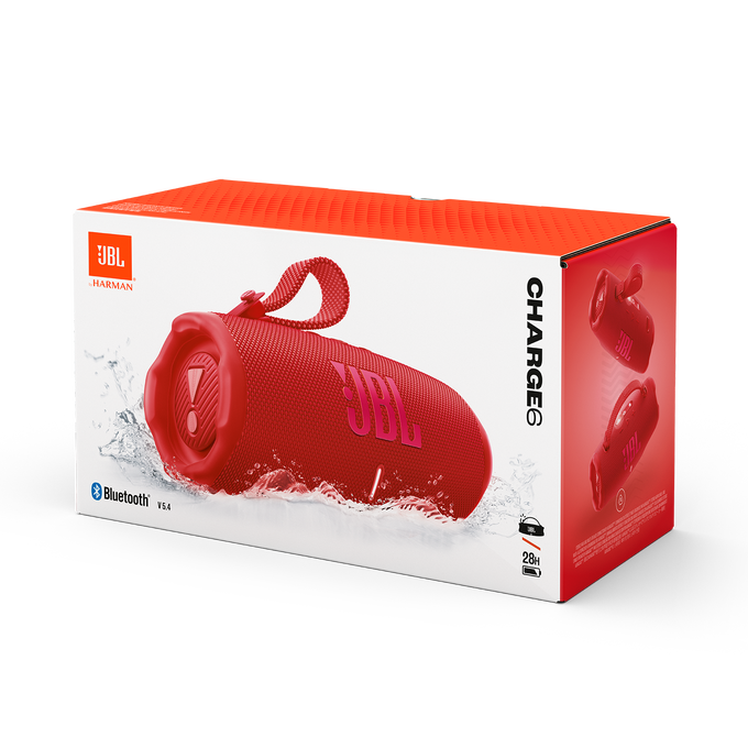 JBL Charge 6 - Red - Portable waterproof and drop-proof Bluetooth speaker - Detailshot 4 image number null