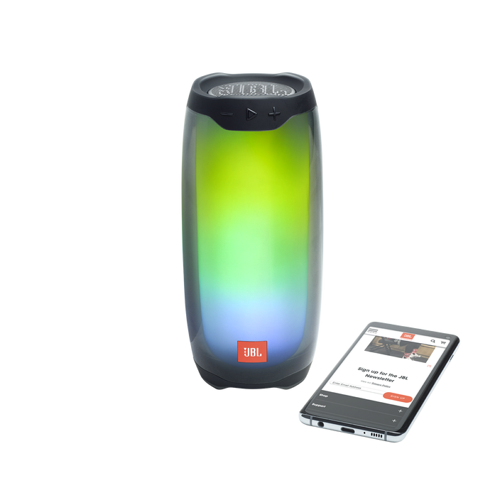 JBL Pulse 4 - Black - Portable Bluetooth Speaker - Front image number null