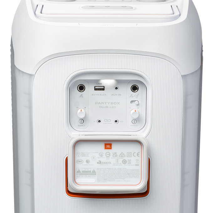 JBL PartyBox Club 120 - White - Portable party speaker - Detailshot 4 image number null