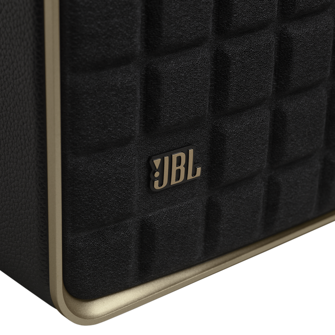 JBL Authentics 300 - Black - Portable smart home speaker with Wi-Fi, Bluetooth and voice assistants with retro design. - Detailshot 3 image number null