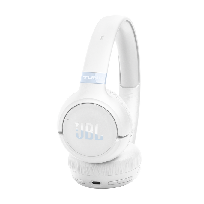 JBL Tune 680NC - White - Wireless on-ear Noise cancelling headphones - Right image number null