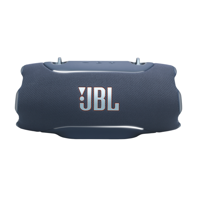 JBL Xtreme 5 - Blue - Portable waterproof speaker with massive legendary JBL sound, ambient edge lighting, and a convenient shoulder strap - Front image number null