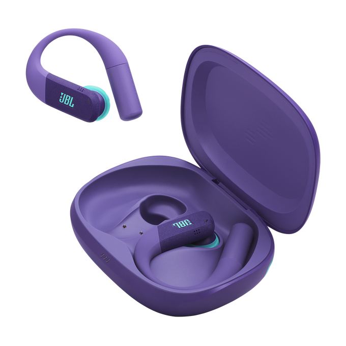 JBL Endurance Peak 4 - Purple - True Wireless Noise Cancelling Sport Earbuds - Detailshot 8 image number null