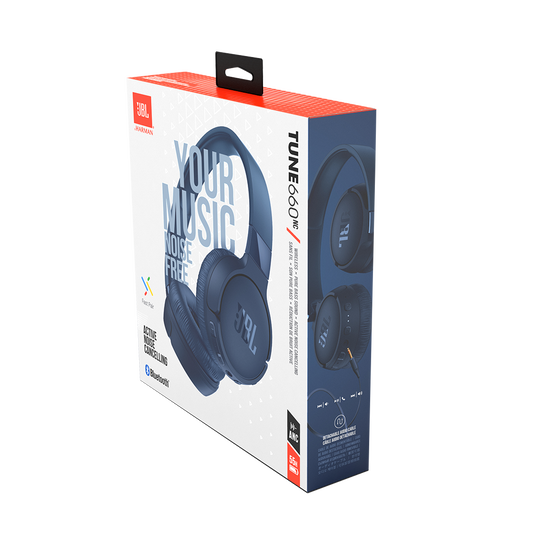 JBL Tune 660NC - Blue - Wireless, on-ear, active noise-cancelling headphones. - Detailshot 10 image number null