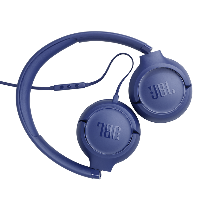 JBL Tune 530C - Blue - Wired on-ear headphones - Back image number null