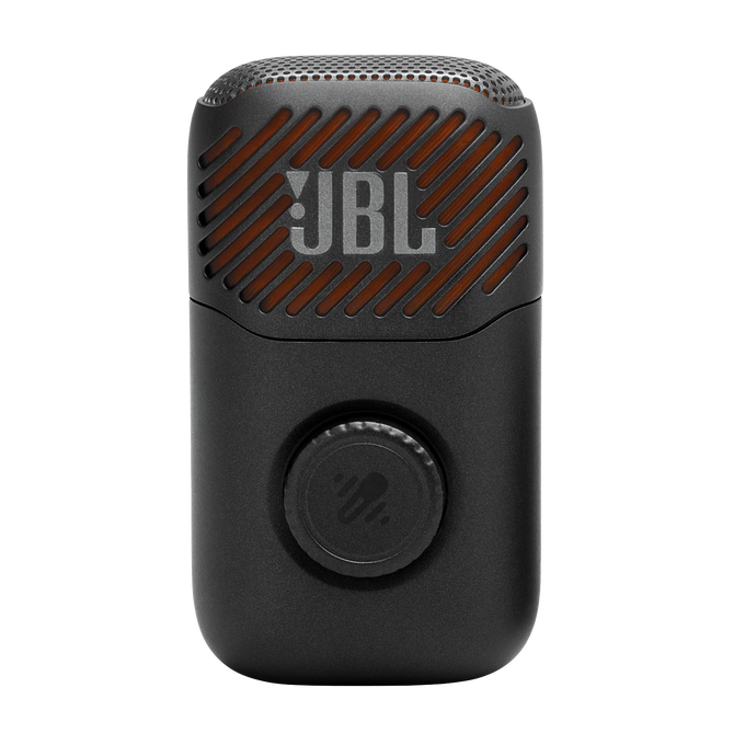 JBL EasySing Mic Mini - Black - Mini AI-powered microphone with real-time vocal removal - Front image number null