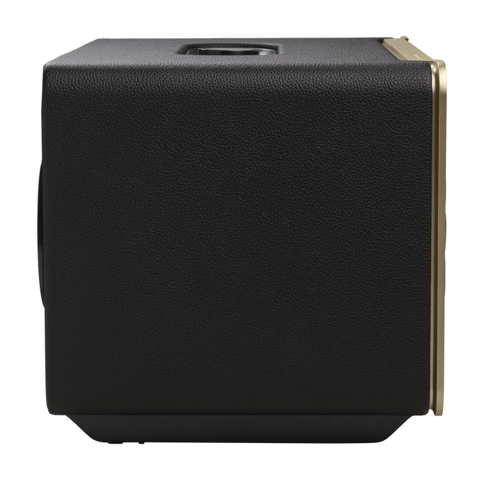 JBL Authentics 500 - Black - Hi-fidelity smart home speaker with Wi-Fi, Bluetooth and Voice Assistants with retro design. - Left image number null