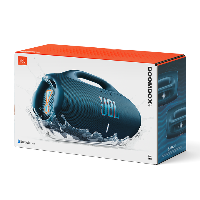 JBL Boombox 4 - Blue - Most powerful JBL portable waterproof speaker with massive JBL Pro Sound - Detailshot 3 image number null