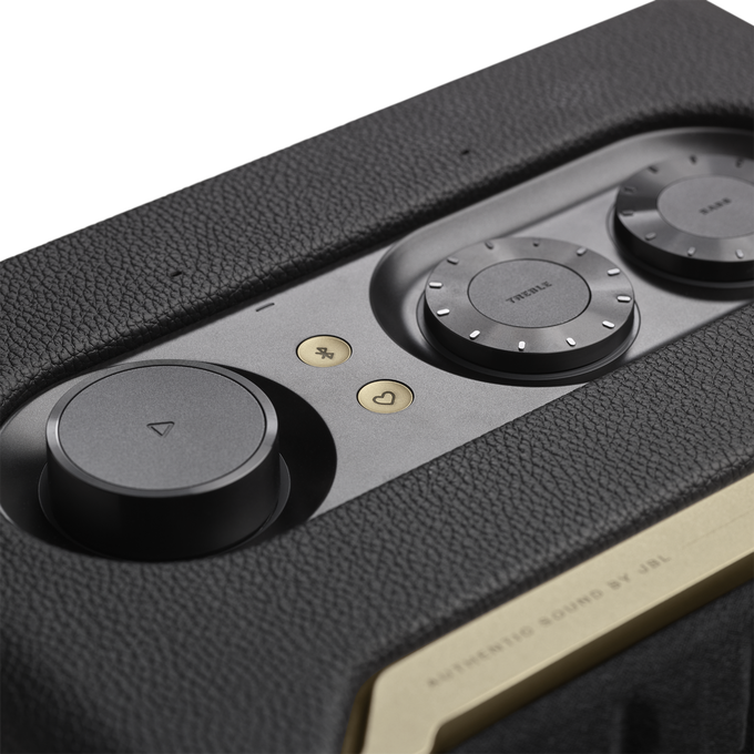 JBL Authentics 200 - Black - Smart home speaker with Wi-Fi, Bluetooth and Voice Assistants with retro design - Detailshot 5 image number null