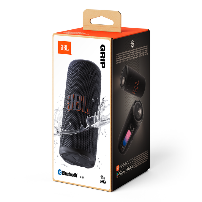 JBL Grip - Black - Compact Bluetooth speaker with bold JBL Pro Sound and ambient light - Detailshot 3 image number null