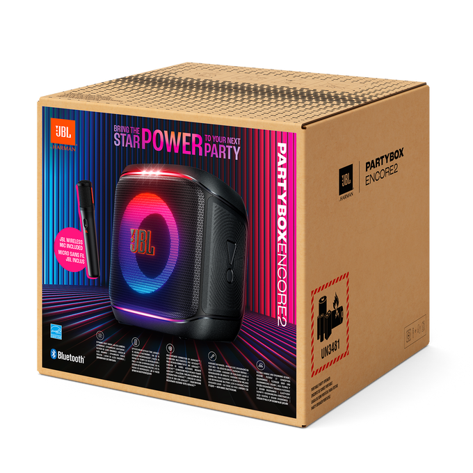 JBL PartyBox Encore 2 - Black - Portable party speaker with 1 mic - Detailshot 6 image number null