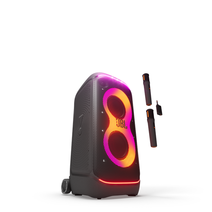 JBL PartyBox Stage 320 - Black UK - Portable party speaker with wheels - Hero image number null