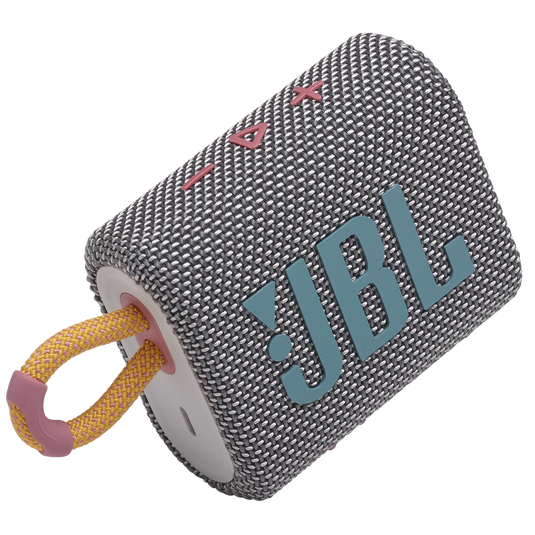 JBL Go 3 - Grey - Portable Waterproof Speaker - Detailshot 1 image number null