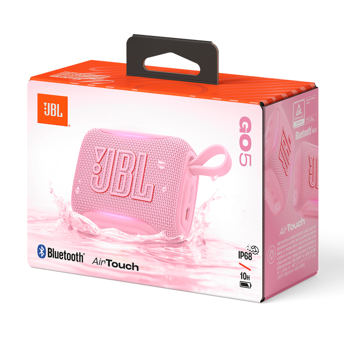 JBL Go 5 - Pink - Ultra-portable waterproof and drop-proof speaker with JBL legendary sound and ambient edge lighting - Detailshot 9 image number null