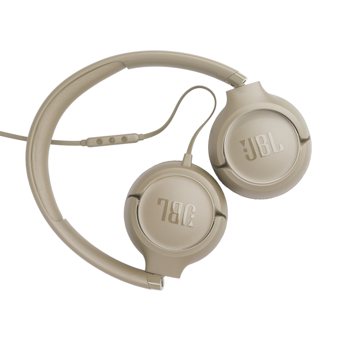 JBL Tune 530C - Beige - Wired on-ear headphones - Back image number null