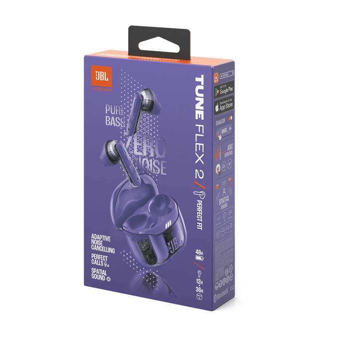 JBL Tune Flex 2 Ghost Edition - Ghost Mauve - True Wireless Noise Cancelling Earbuds - Detailshot 15 image number null