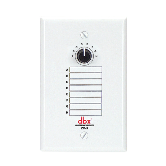 ZC-9 | Wall-Mounted Zone Controller w/Source Selection