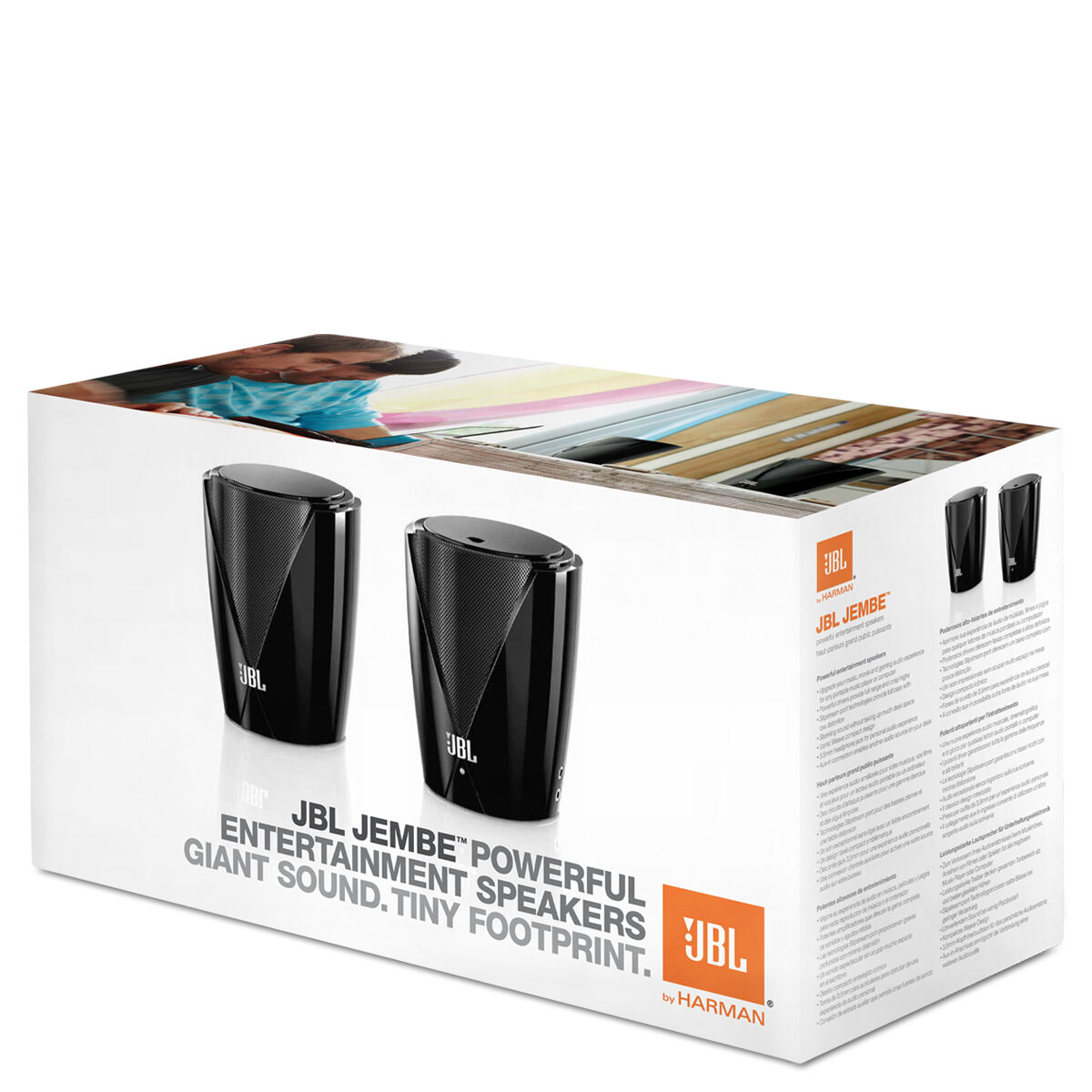 Jembe 2.0 computer loudspeaker system with built in amplifier