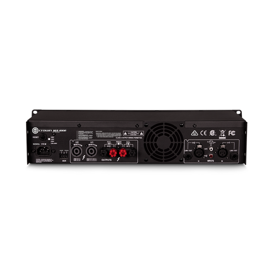 XLS 1002 - Black - Two-channel, 350W @ 4Ω power amplifier - Back image number null