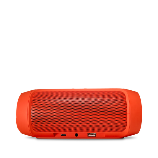 JBL Charge 2+ - Orange - Splashproof Bluetooth Speaker with Powerful Bass - Back image number null