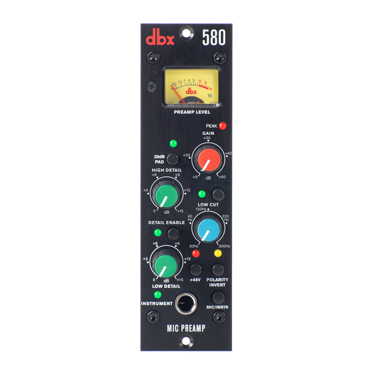 580 - Black - Mic Preamp - 500 Series - Hero image number null
