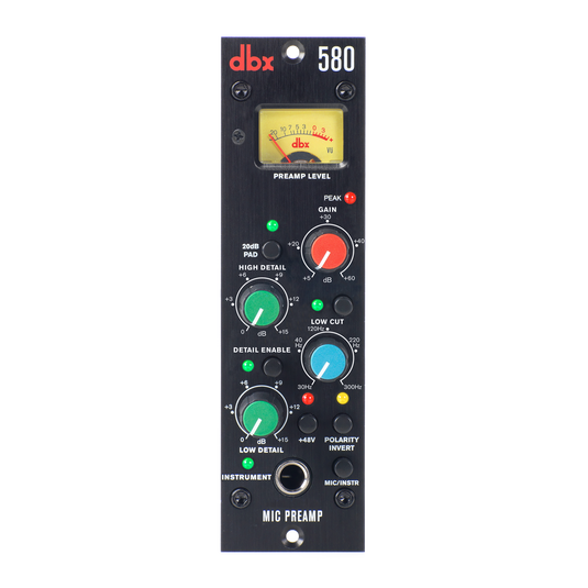 580 - Black - Mic Preamp - 500 Series - Hero image number null