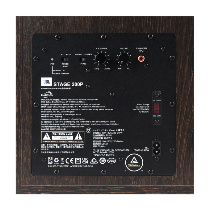 Stage 200P - Espresso - 10-inch (250mm) 300W Powered Subwoofer - Detailshot 8 image number null