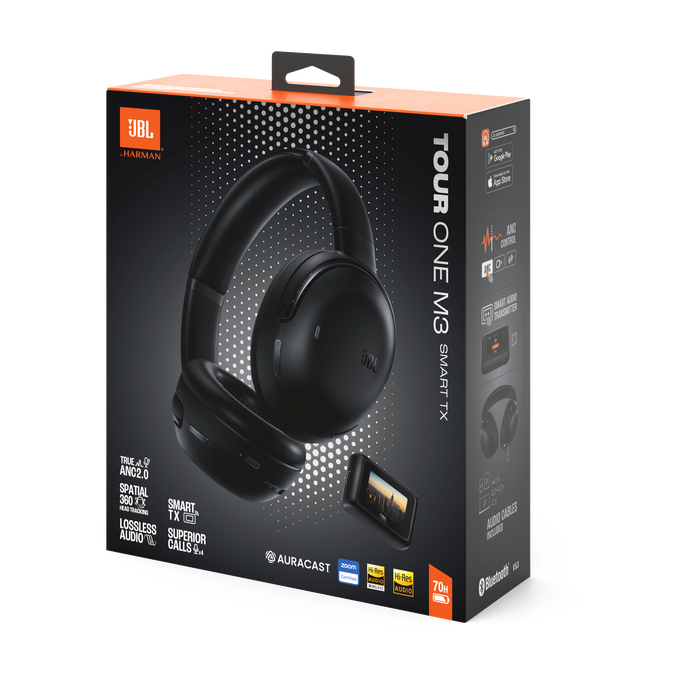JBL Tour One M3 Smart Tx - Black - Wireless over-ear Noise Cancelling headphones with JBL Smart Tx - Detailshot 15 image number null