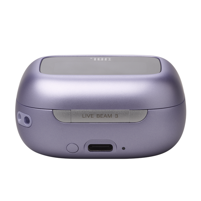 JBL Live Beam 3 - Purple - True wireless noise-cancelling closed-stick earbuds - Detailshot 4 image number null