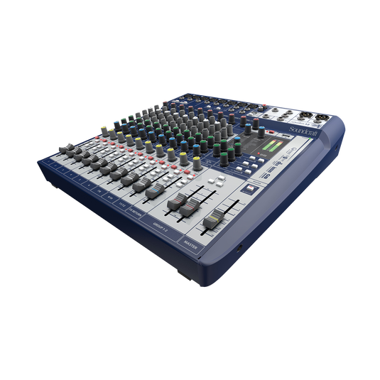 Signature 12 - Dark Blue - 12-input small format analogue mixer with onboard effects - Hero image number null