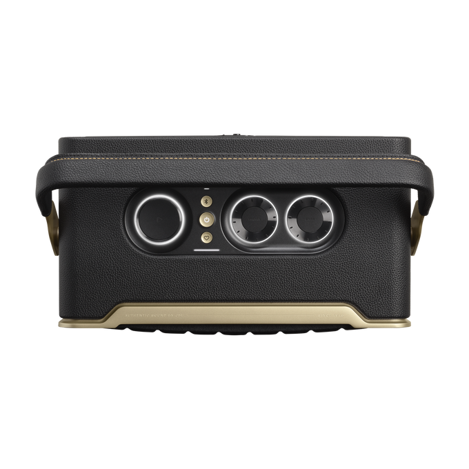 JBL Authentics 300 - Black - Portable smart home speaker with Wi-Fi, Bluetooth and voice assistants with retro design. - Top image number null