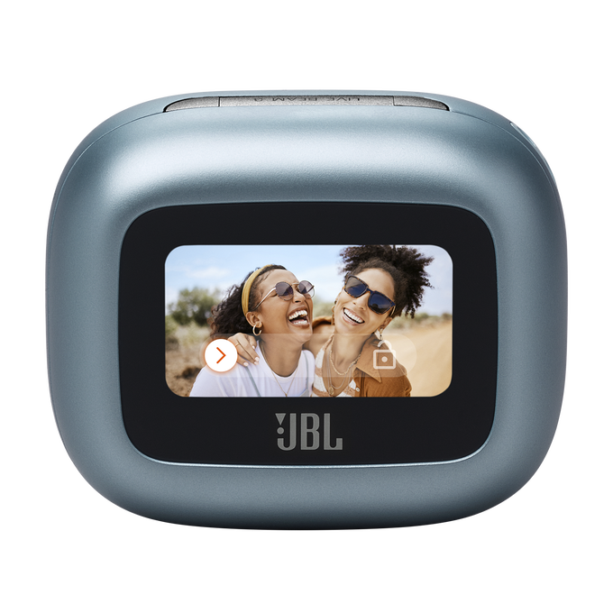 JBL Live Beam 3 - Blue - True wireless noise-cancelling closed-stick earbuds - Detailshot 2 image number null